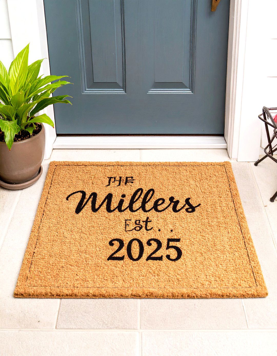 Custom Welcome Mat - 30 inexpensive bridal shower gift ideas