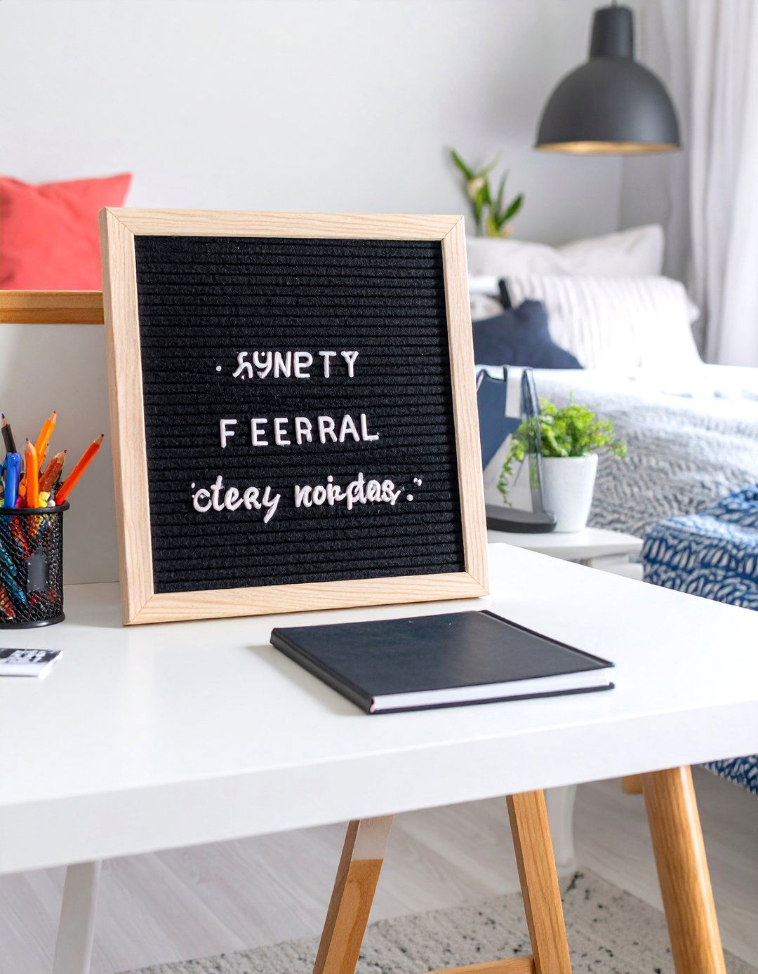 Customizable Letter Board Decor - 30 teenage girls bedroom ideas