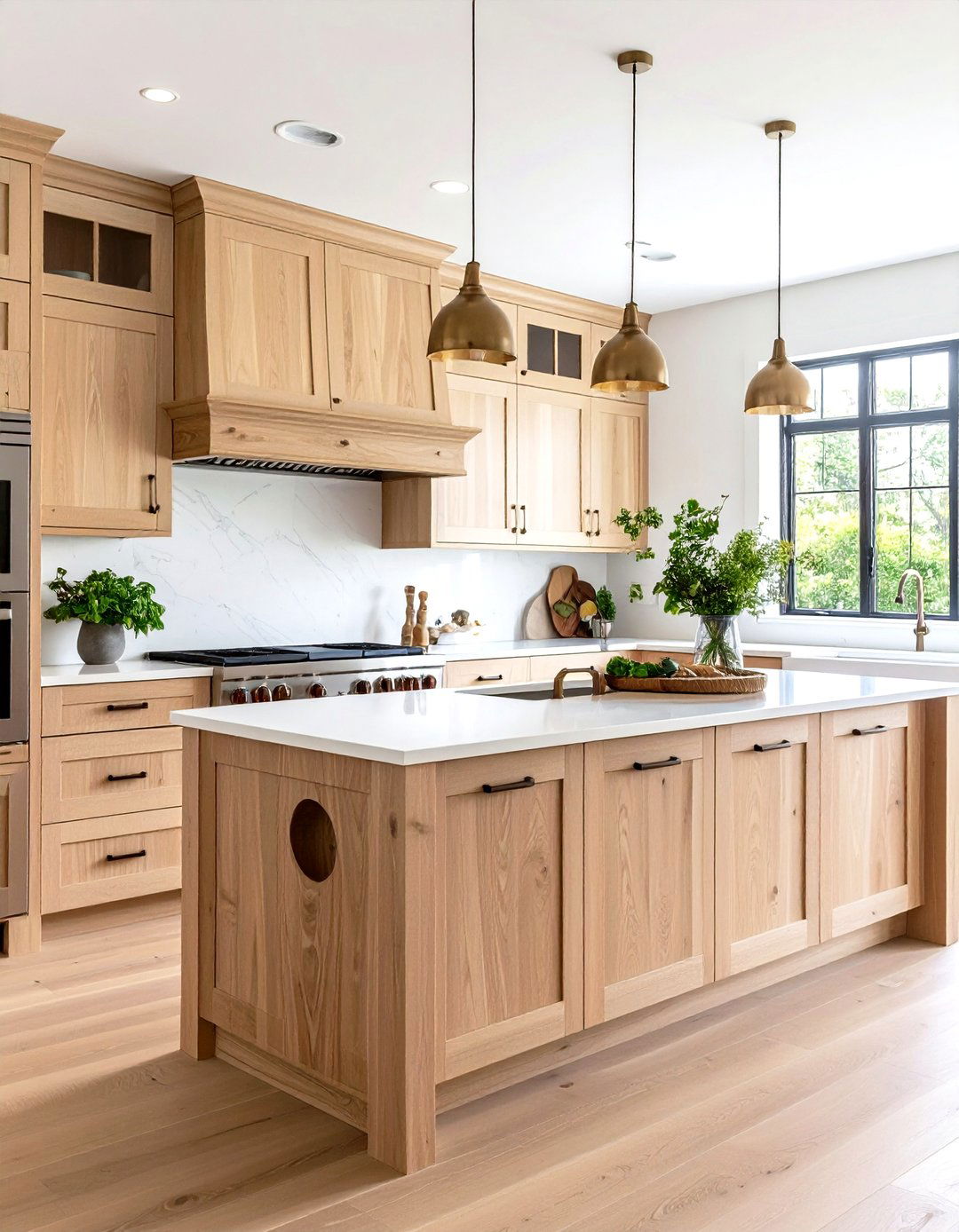 Cutout Handles for Integrated Simplicity - 30 kitchen cabinet hardware ideas