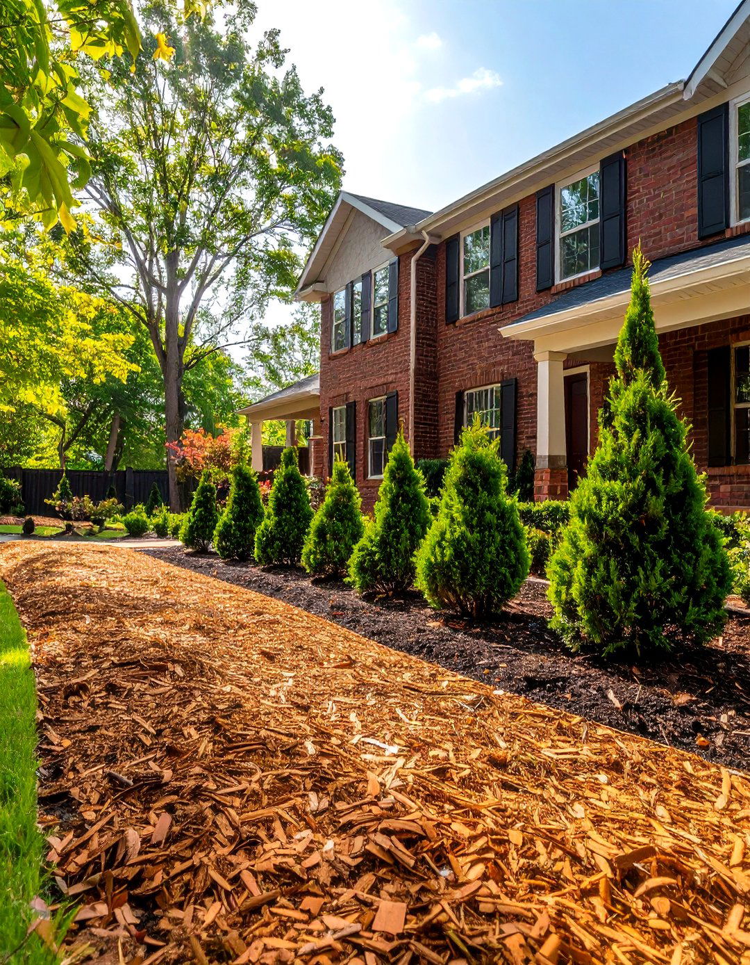Cypress Mulch Blend for Insect Repelling - 30 front yard mulch ideas