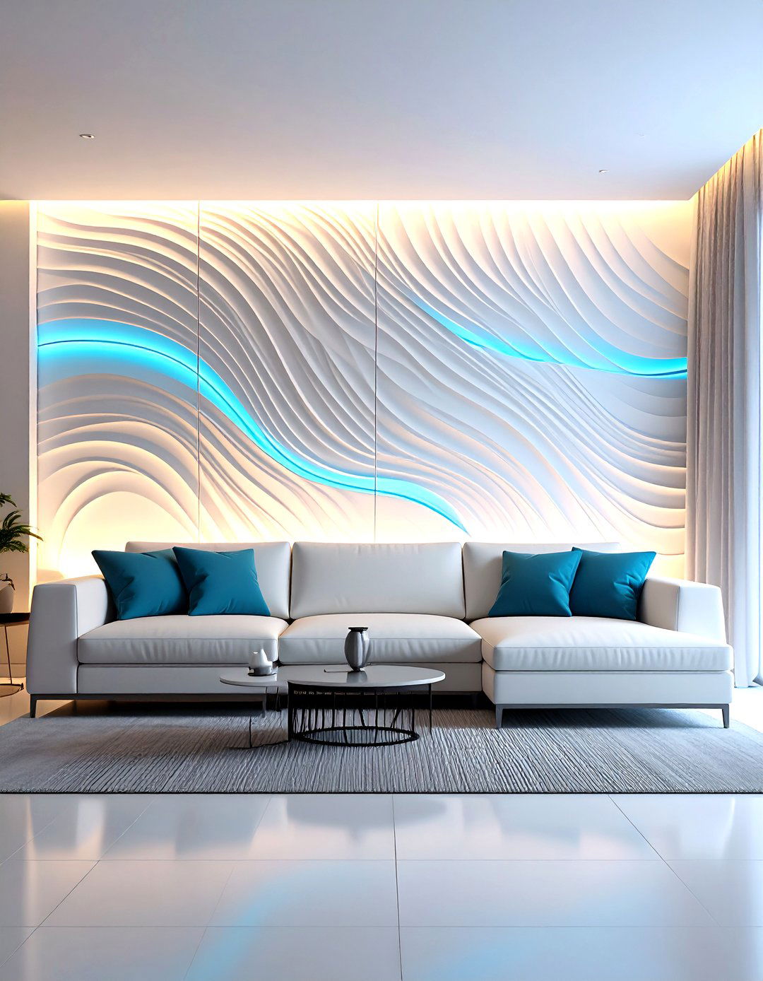 D Wall Panels - 30 living room accent wall decor ideas