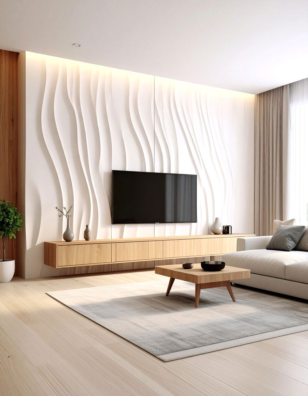 D Wall Panels - 30 accent wall behind tv ideas
