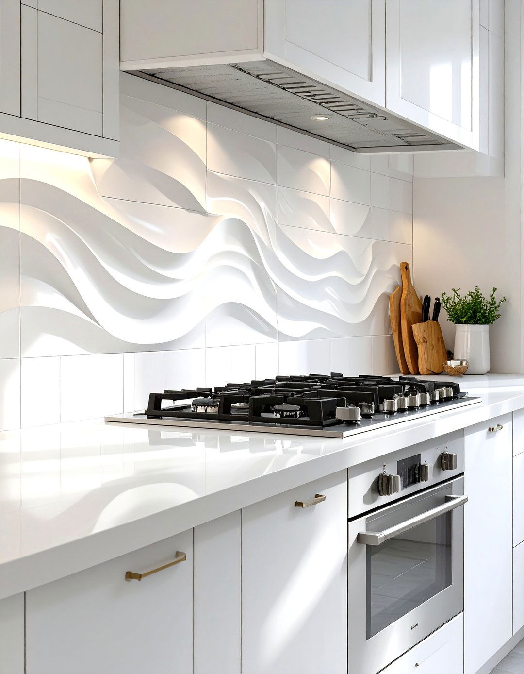 D White Tile Backsplash - 30 white kitchen backsplash ideas