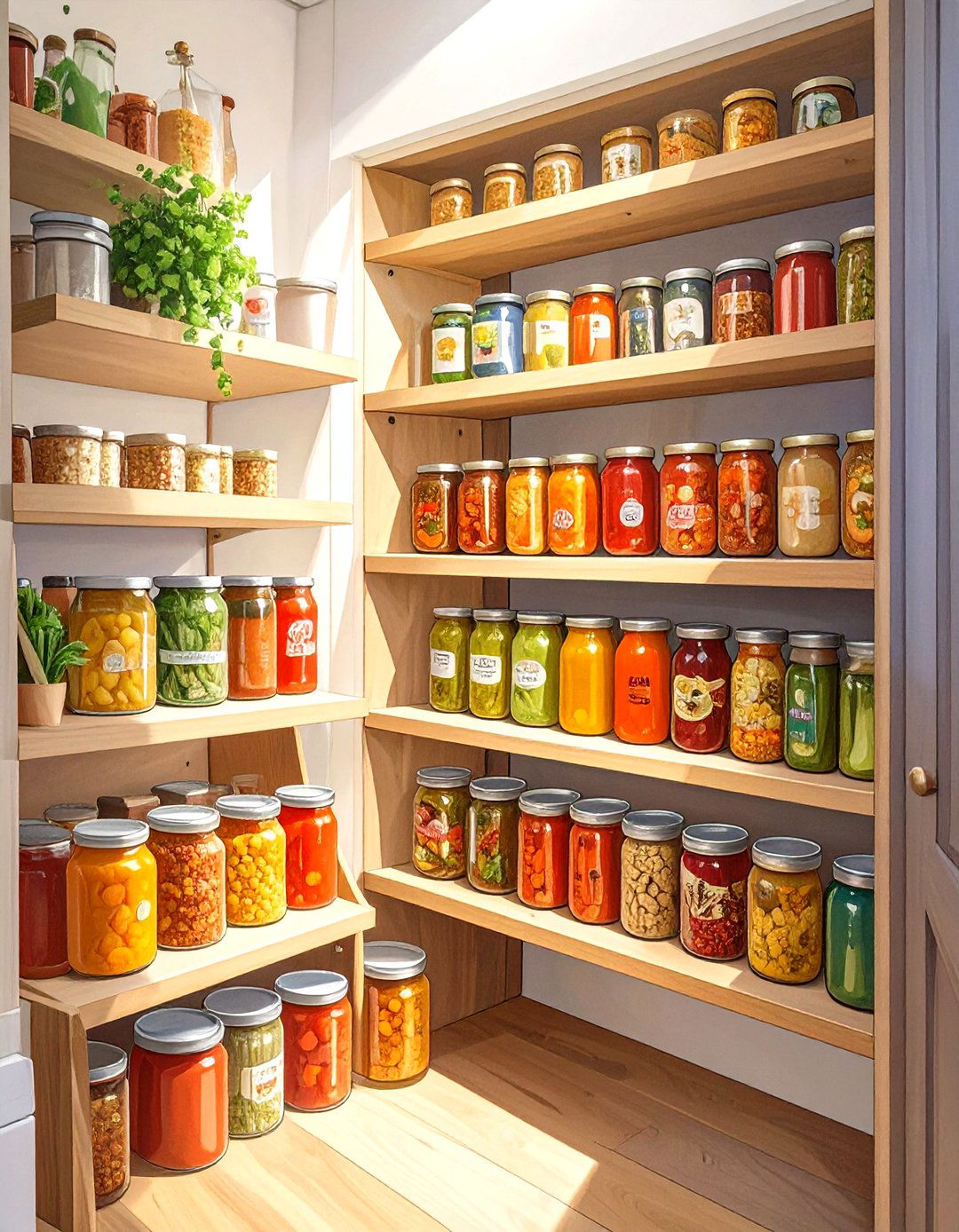 DIY Can Rotator Pantry Shelf - 30 small kitchen pantry ideas