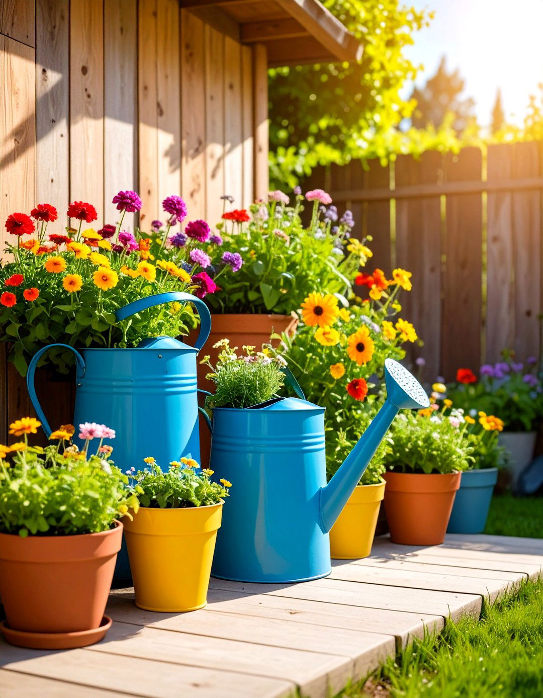 DIY Container Garden for a Budget Patio - 30 patio ideas on a budget