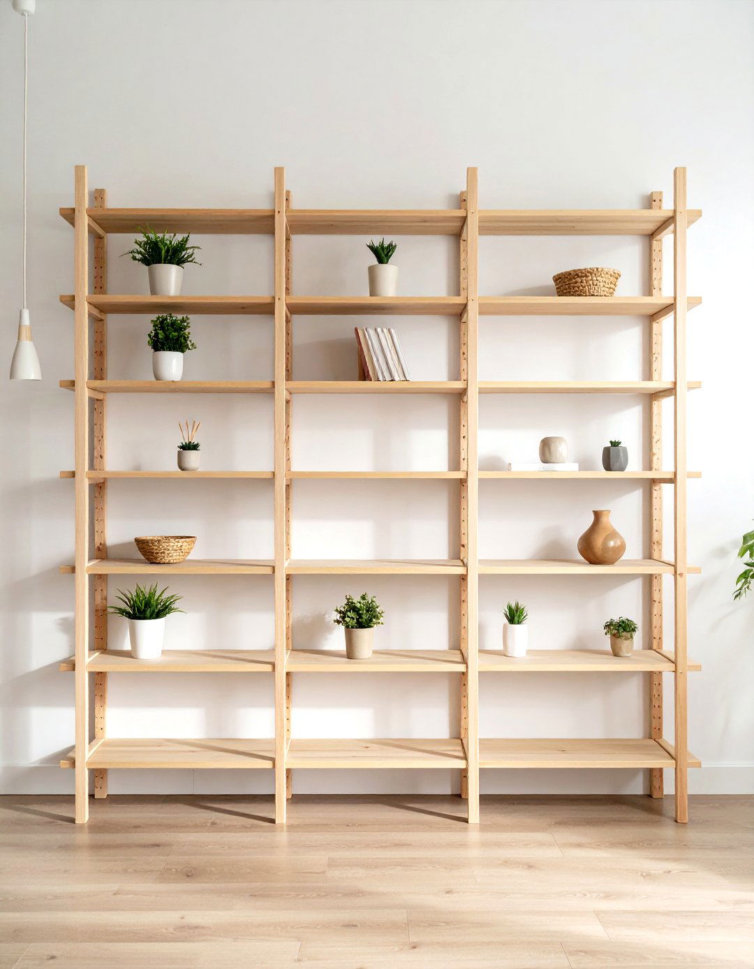 DIY Dowel Rod and Wood Shelves - 30 laundry shelf ideas