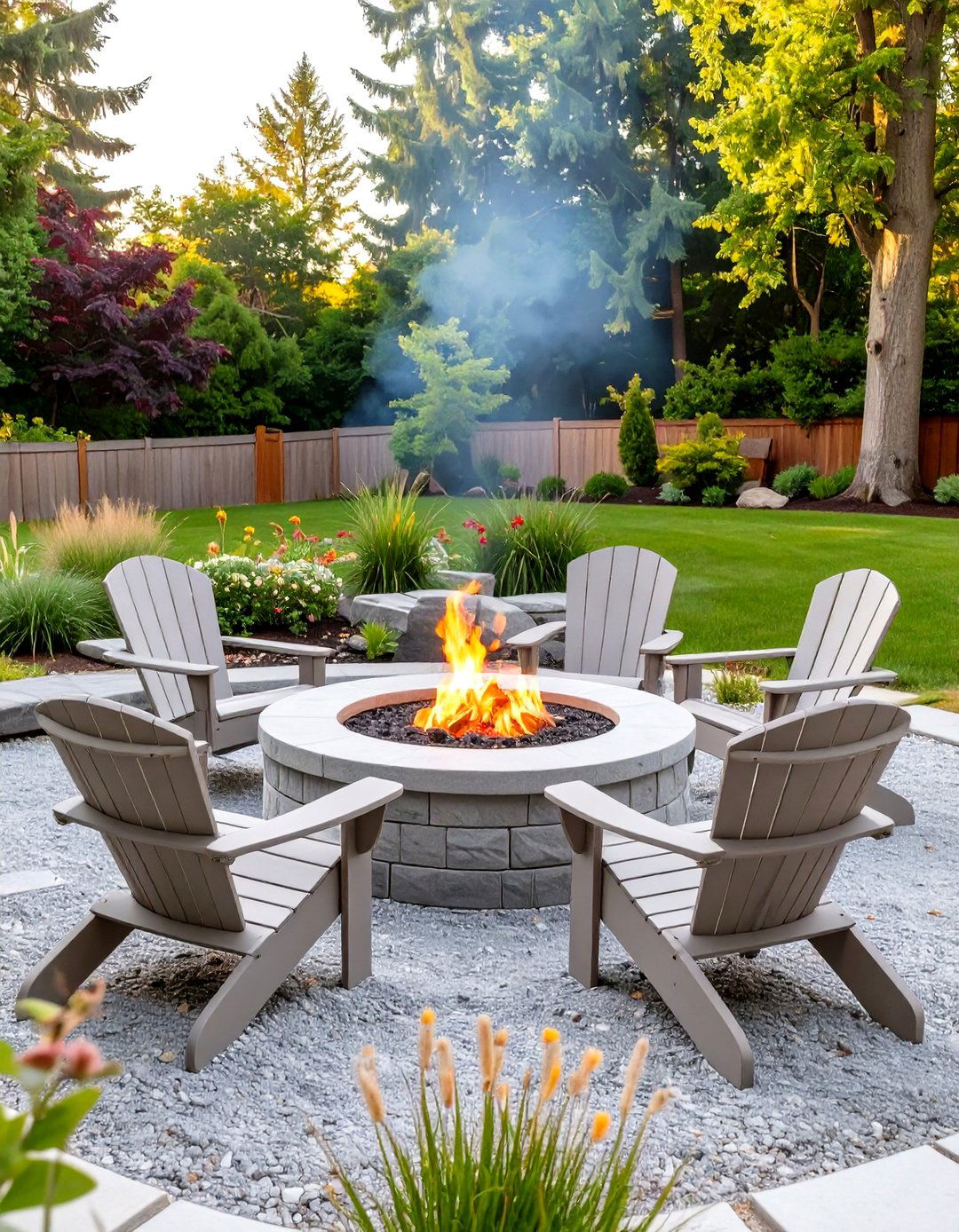 DIY Fire Pit Area in the Backyard - 30 simple backyard ideas