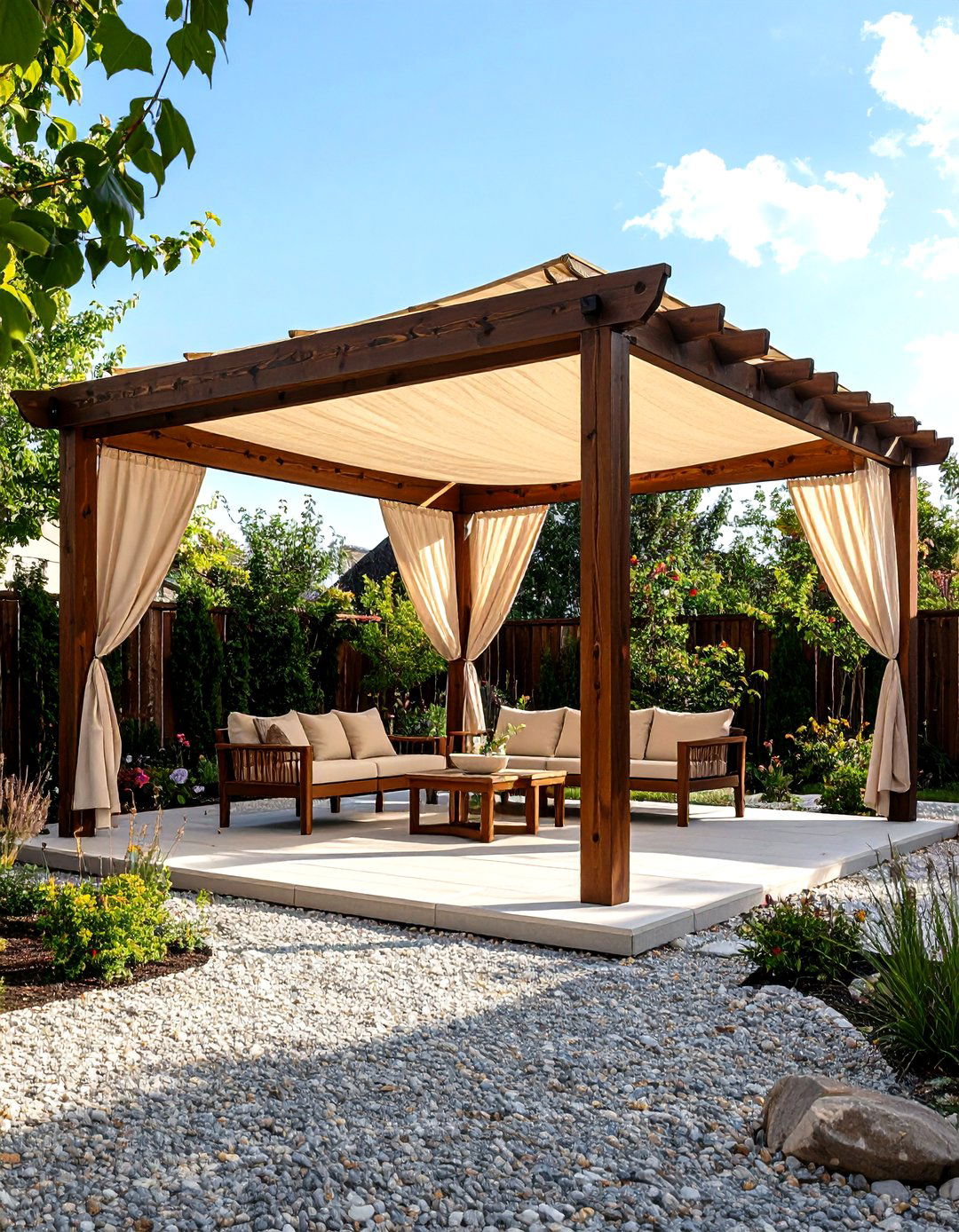 DIY Freestanding Shade Frame - 30 patio shade ideas on a budget