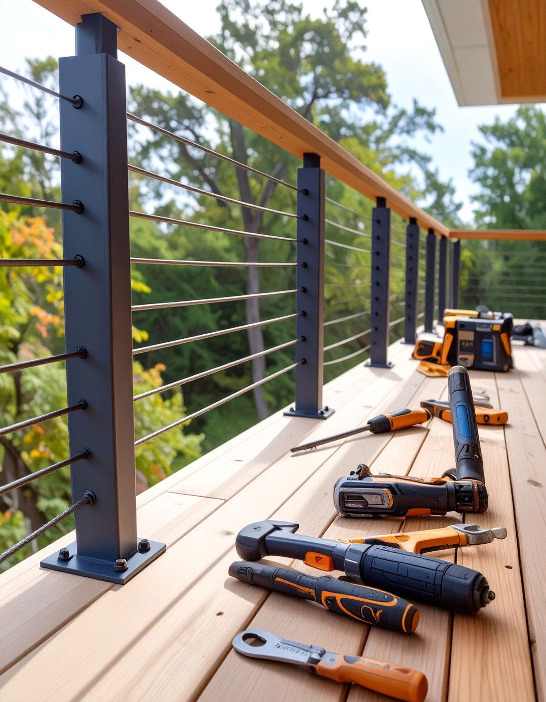 Copper Cable Railing 30 Cable Deck Railing Ideas for a Modern Outdoor Look - We Love Home Blog