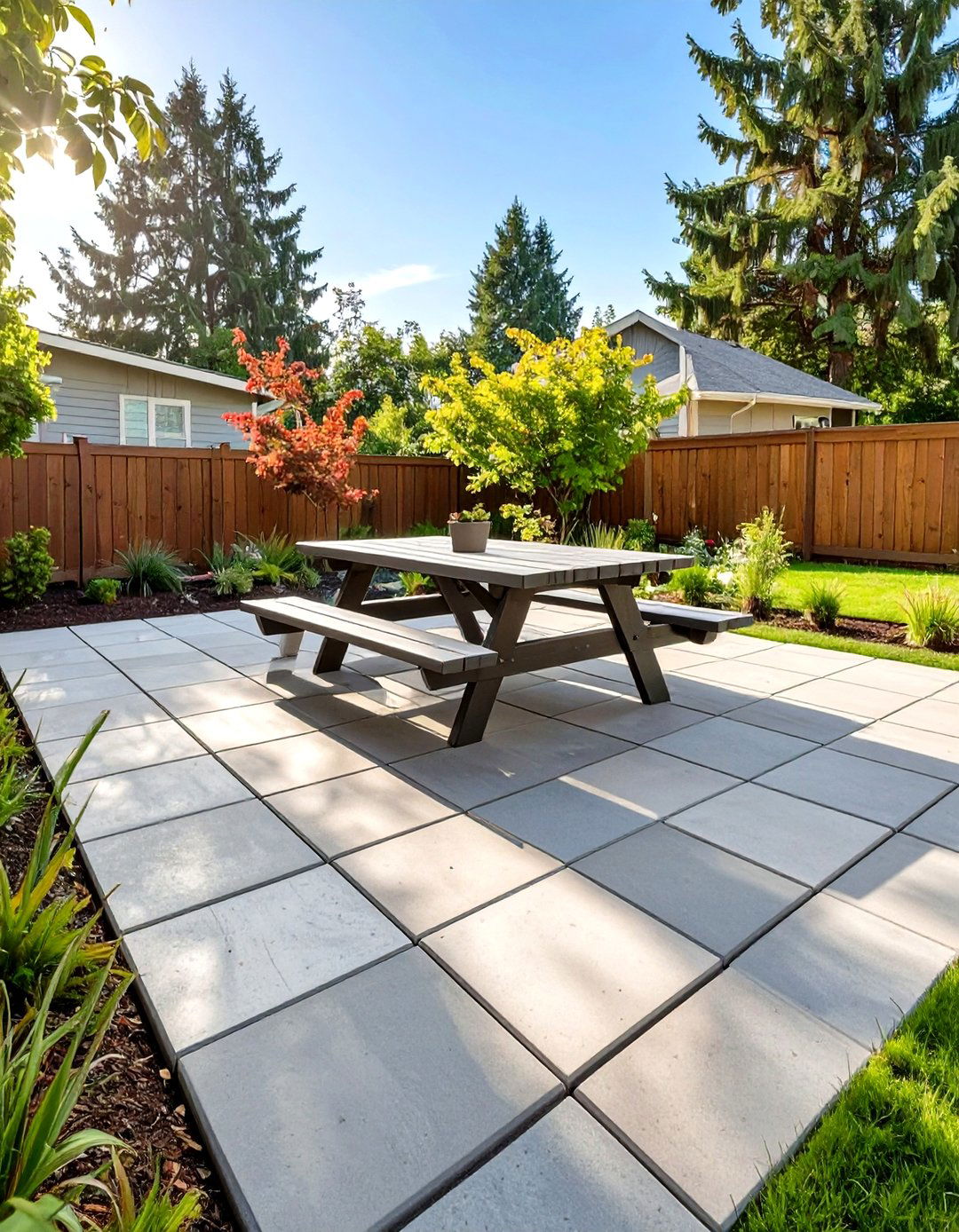 DIY Friendly Square Paver Patio - 30 simple paver patio ideas