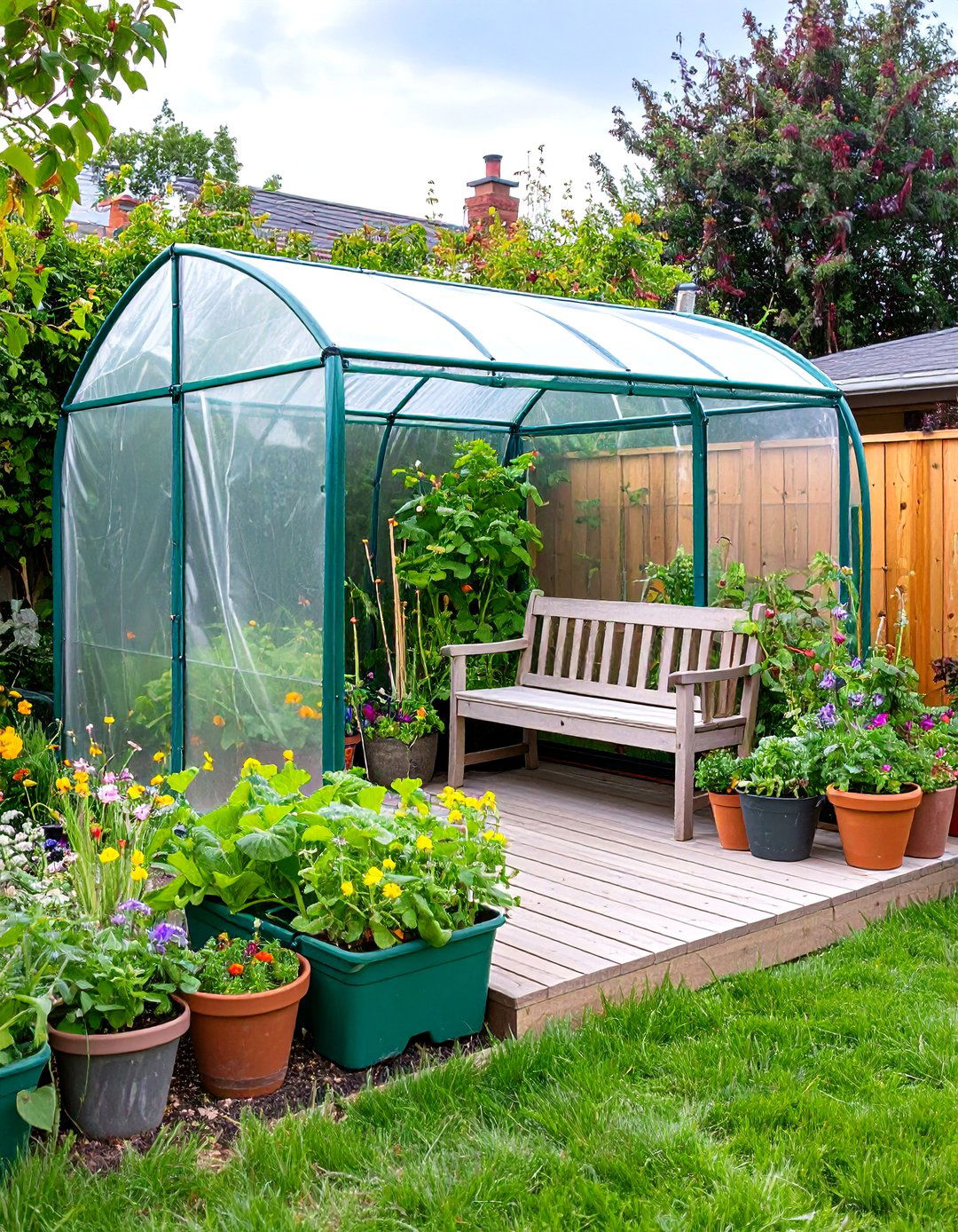 DIY Hoop House Style Patio Enclosure - 30 patio enclosures ideas