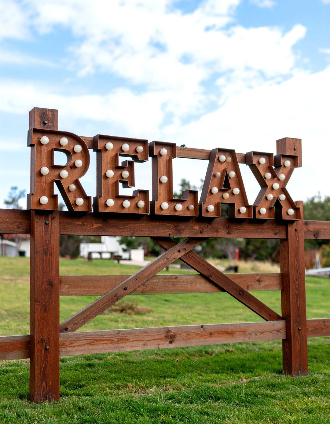DIY Marquee Letter Sign - 30 diy backyard lighting ideas