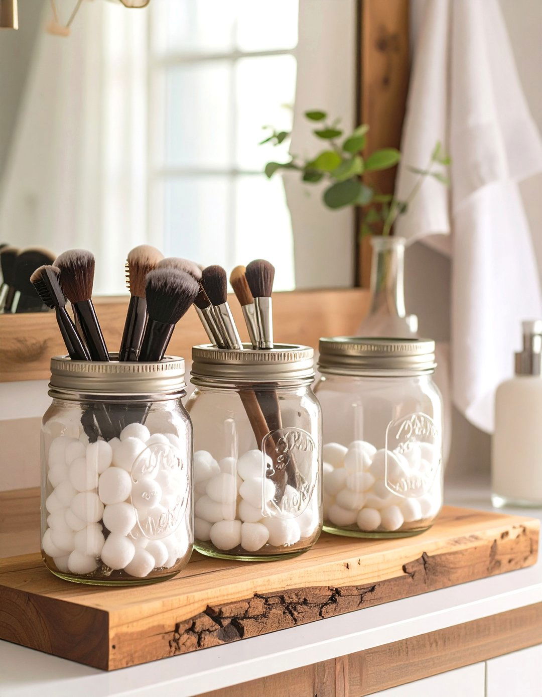 DIY Mason Jar Organizers - 30 teen girl bathroom ideas