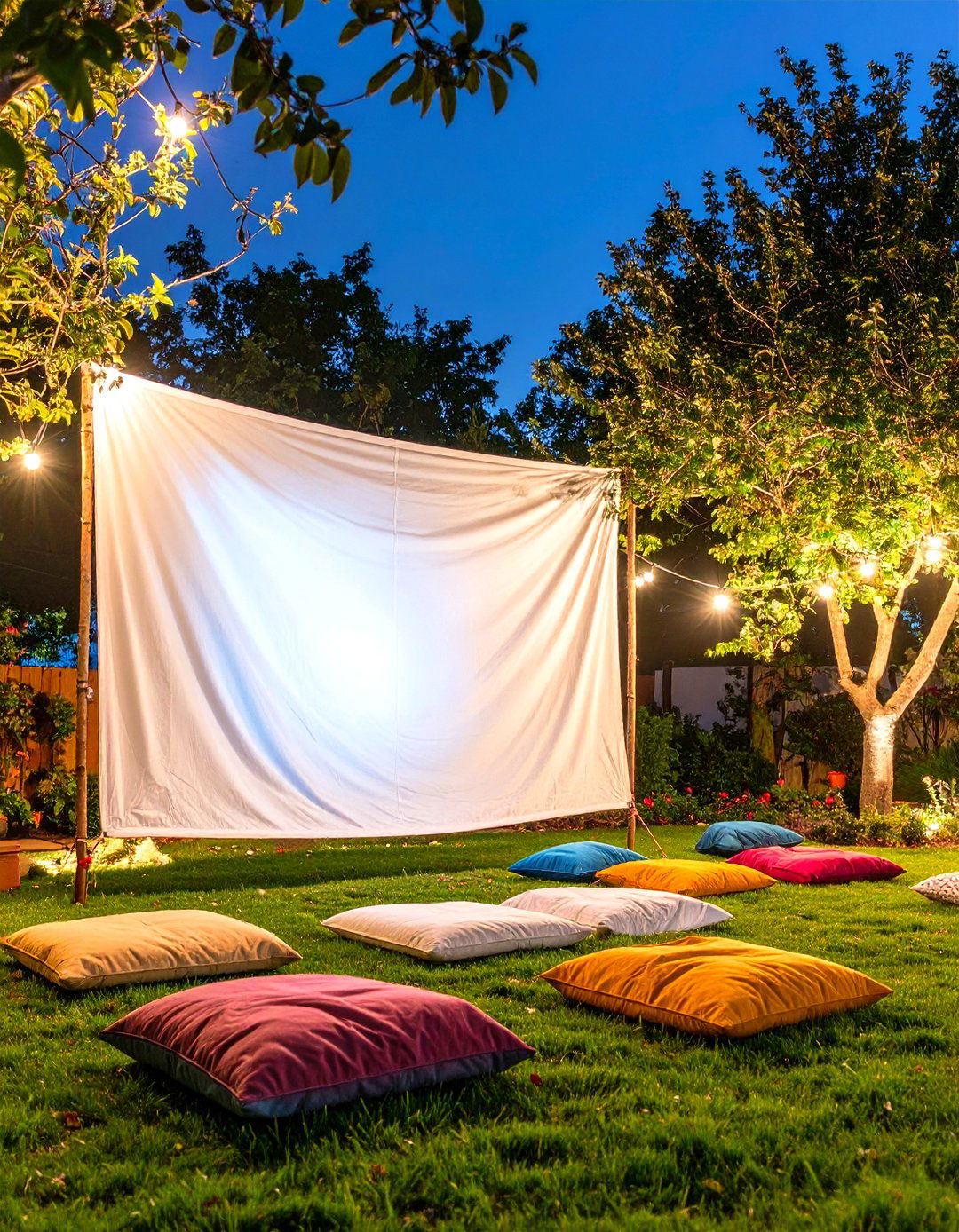 DIY Outdoor Movie Screen - 30 outdoor decor ideas