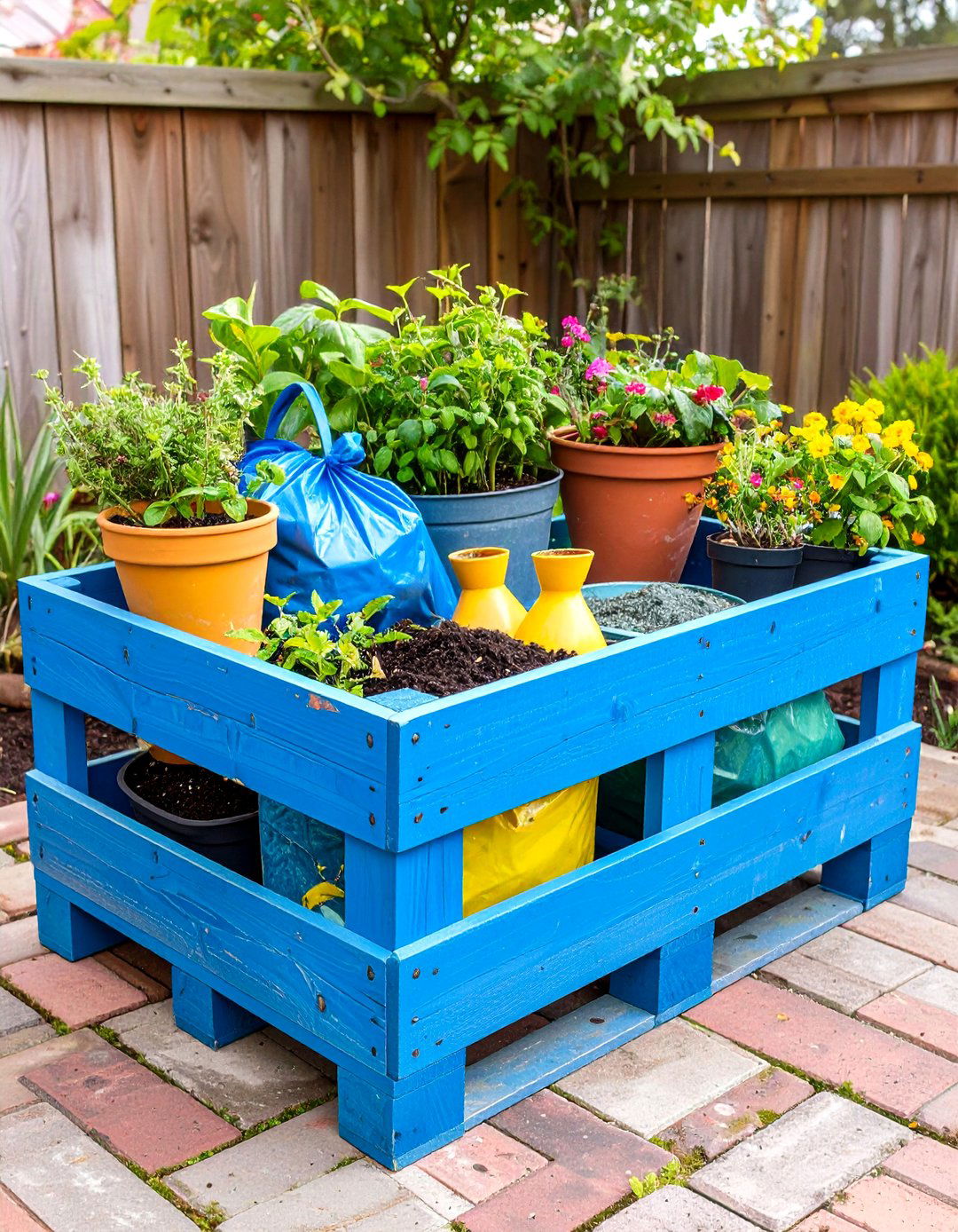 DIY Pallet Storage Crate - 30 outdoor storage ideas