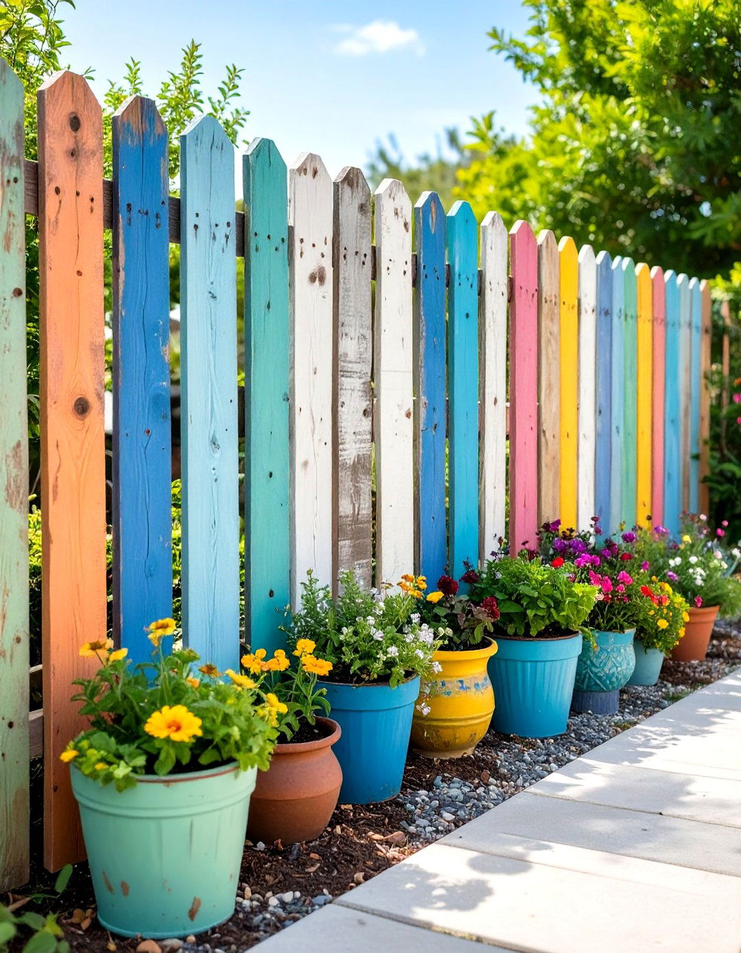 DIY Pallet Wood Fence - 30 cheap front yard fence ideas