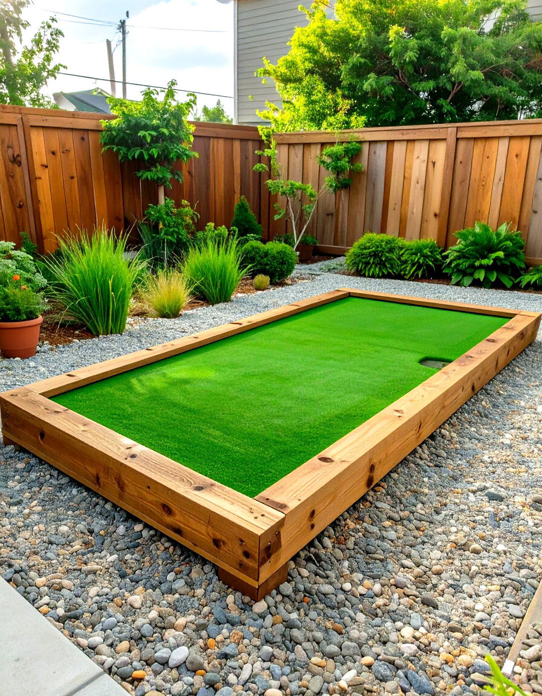 DIY Pallet Wood Small Backyard Putting Green - 30 small backyard putting green ideas