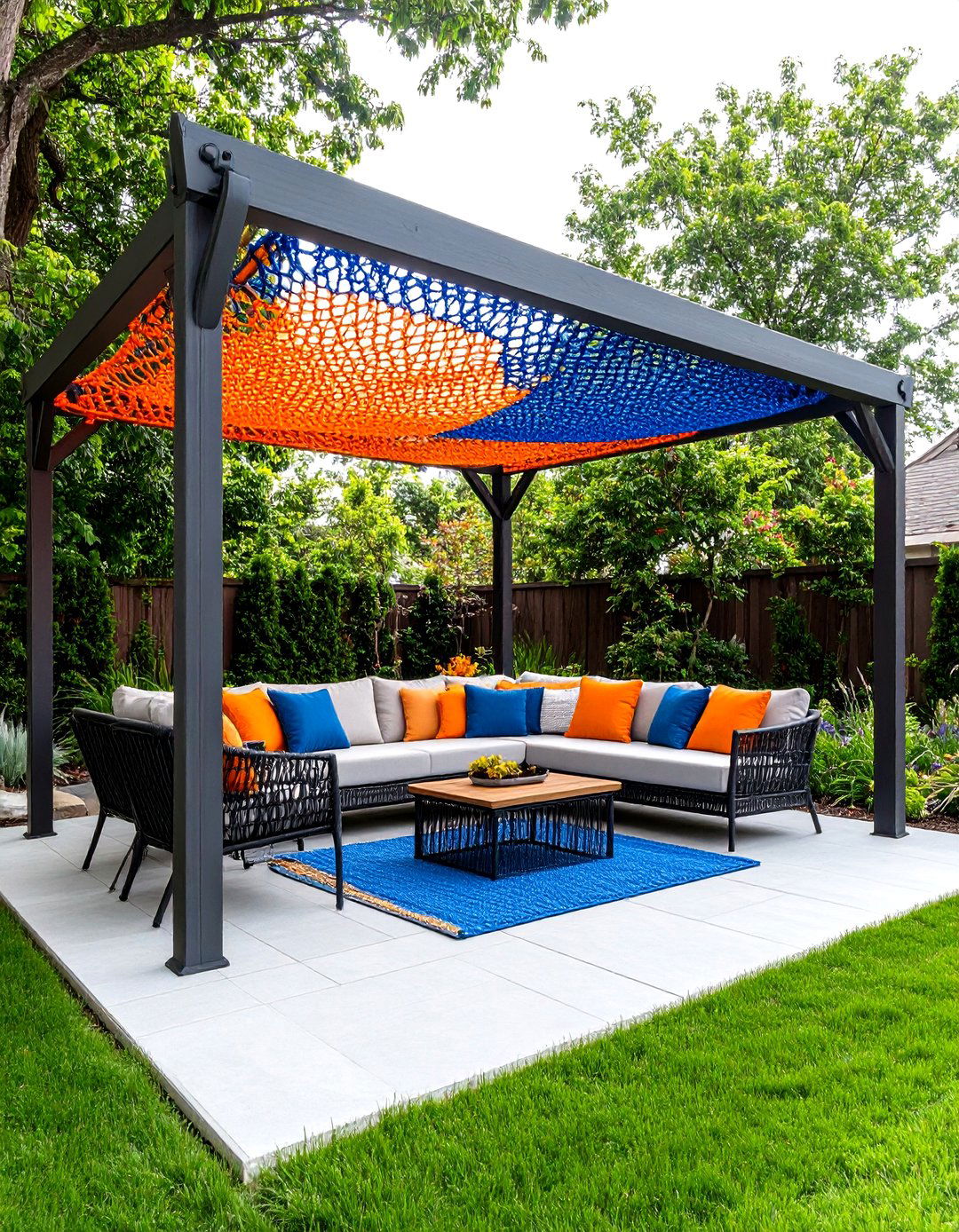 DIY Paracord Canopy - 30 patio sun shade ideas