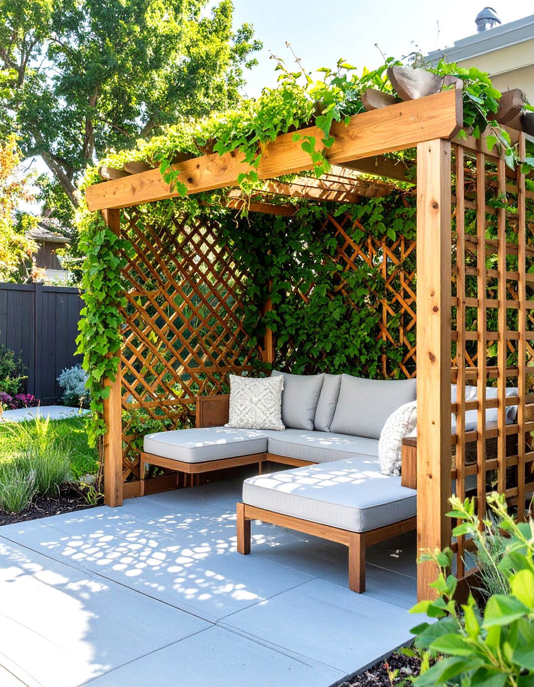 DIY Patio Privacy Screen - 30 simple patio ideas