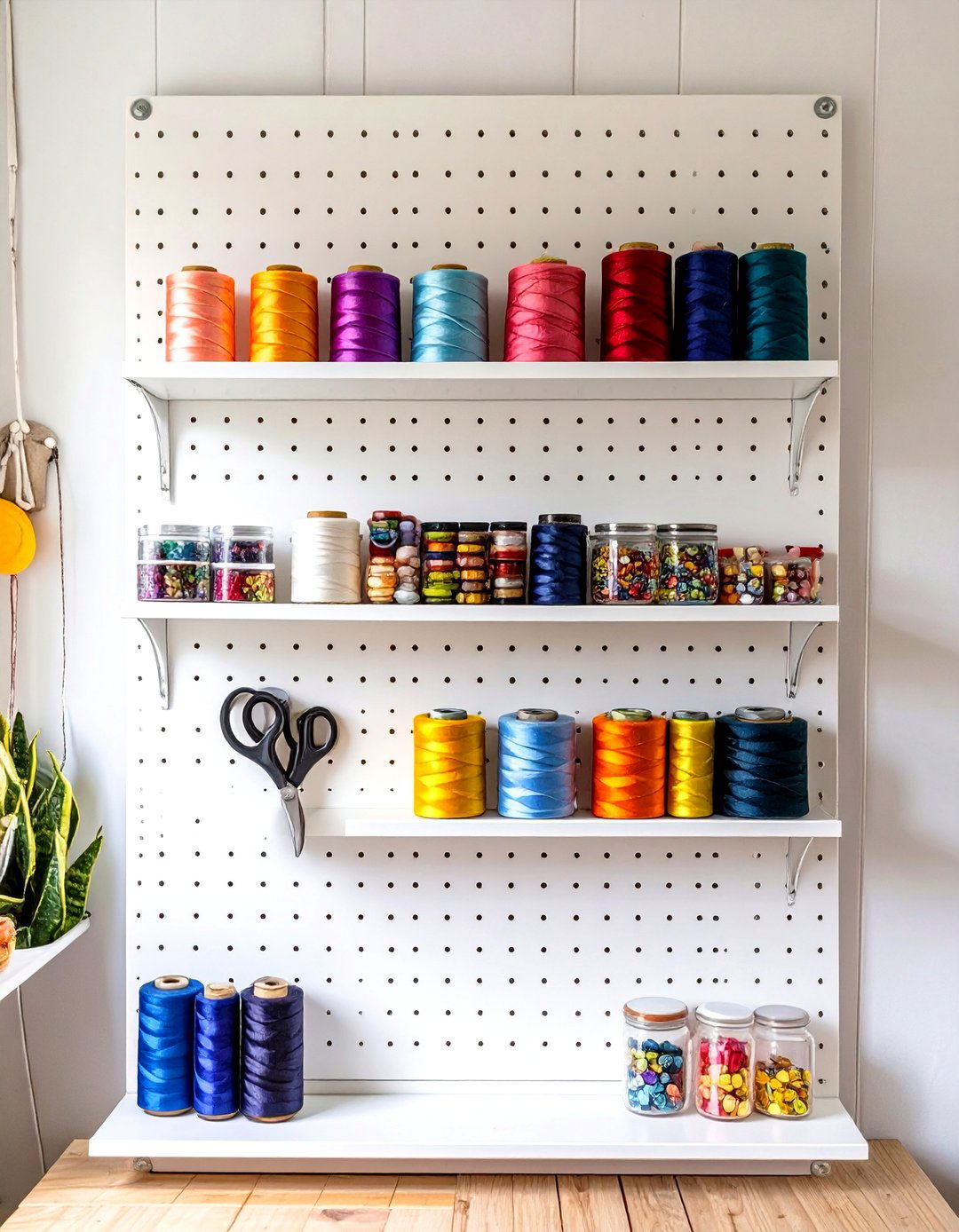 DIY Pegboard Organizer - 30 diy wall decor ideas