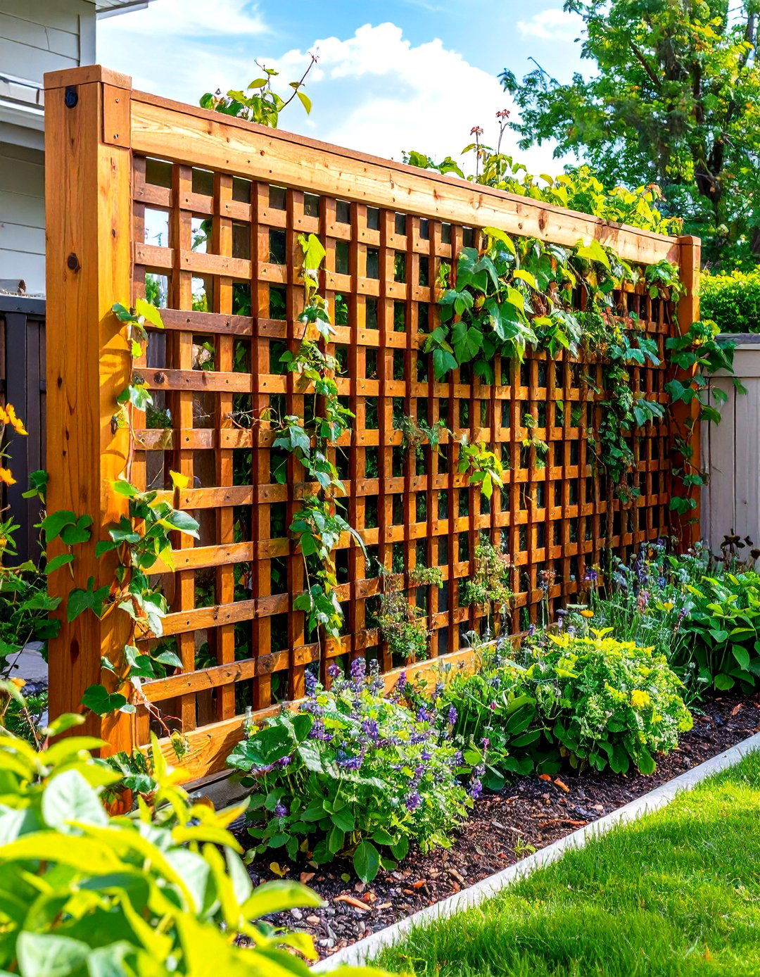 DIY Privacy Screen for a Budget Patio - 30 patio ideas on a budget