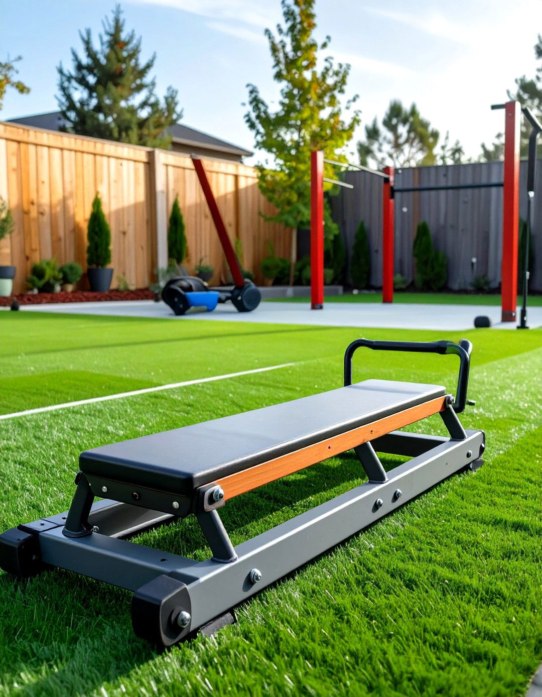 DIY Prowler Sled and Push Track - 30 outdoor gym ideas