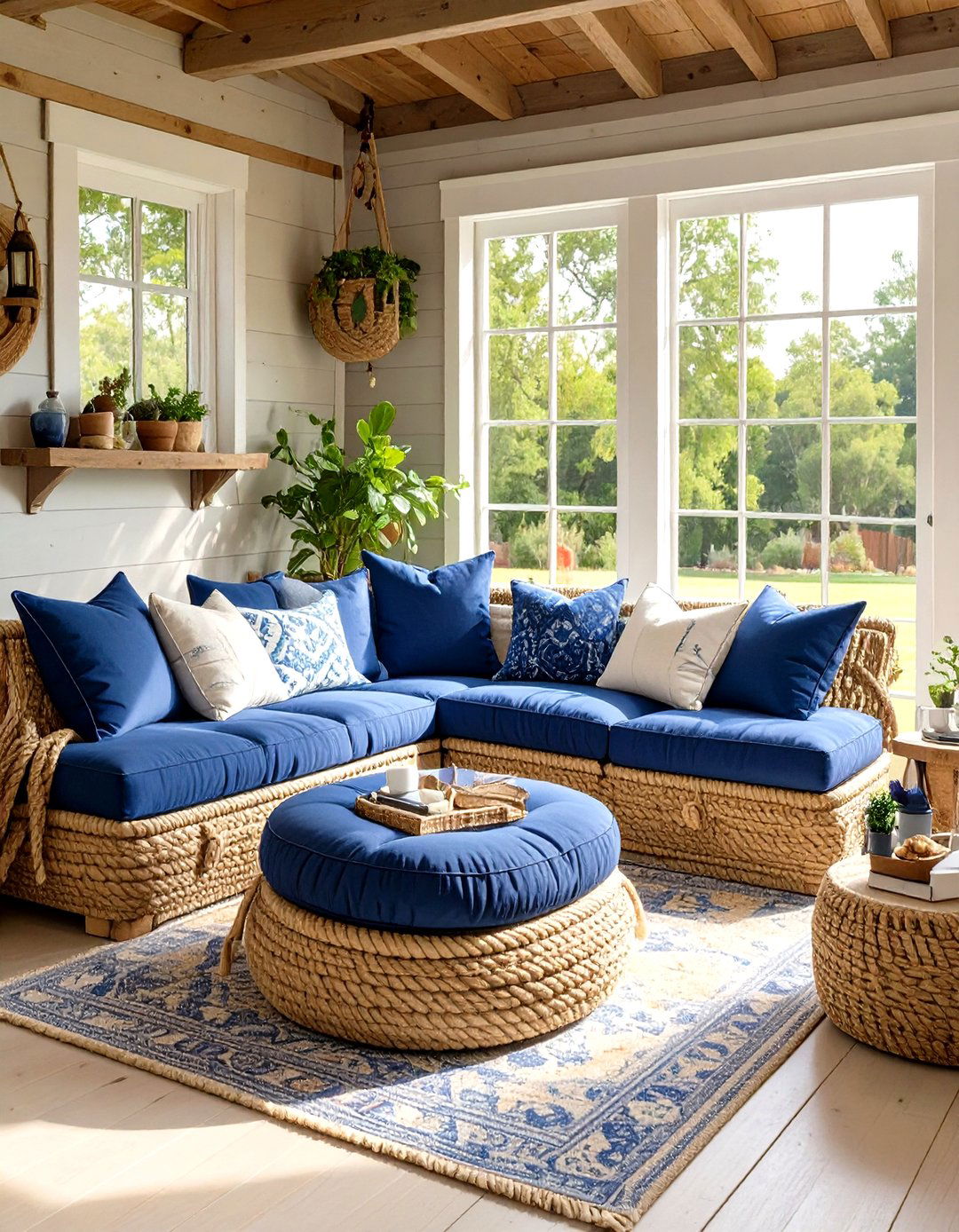 DIY Seating from Old Tires - 30 shed man cave ideas on a budget