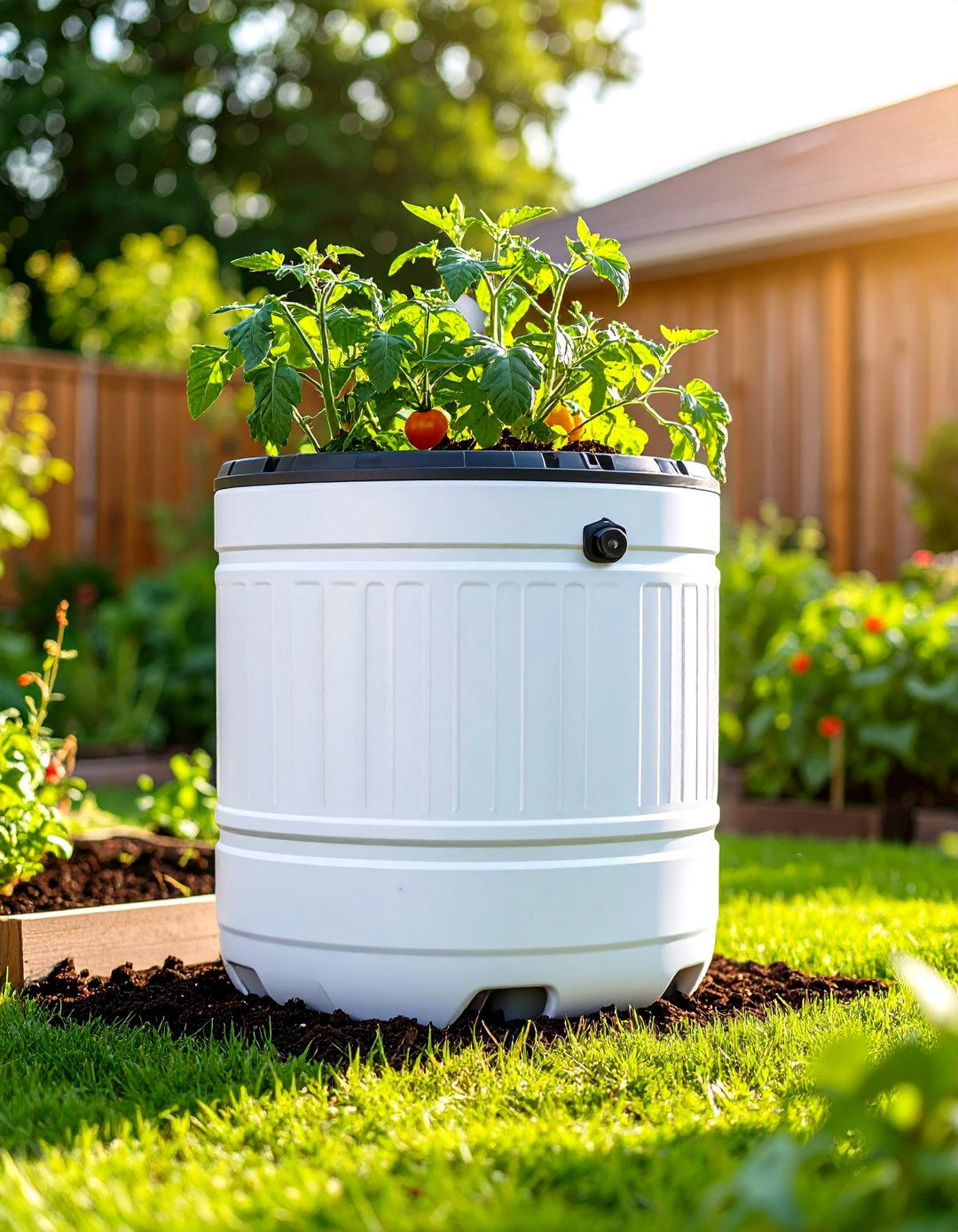DIY Self Watering Outdoor Planter - 30 outdoor planter ideas