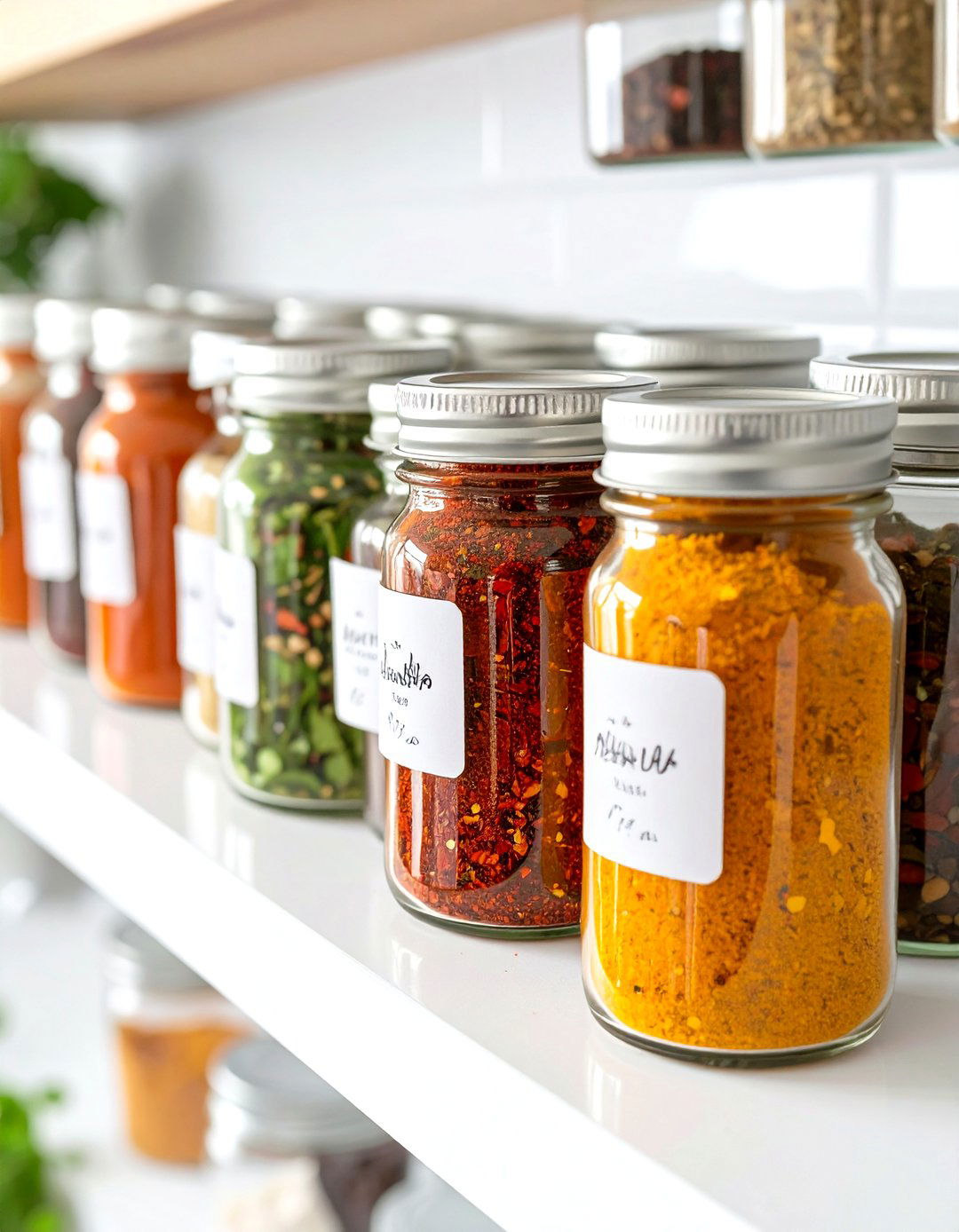 DIY Spice Blend Jars - 30 inexpensive baby shower favors ideas