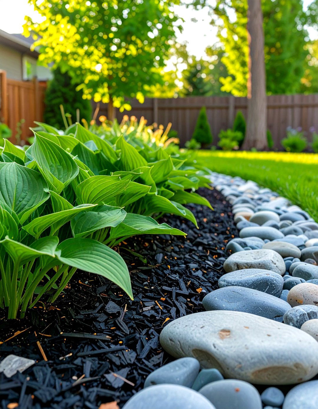 DIY Stone Border for Garden Beds - 30 simple backyard ideas