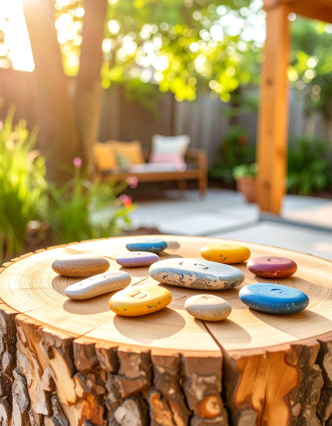 DIY Tic Tac Toe Game Board - 30 outdoor patio ideas on a budget