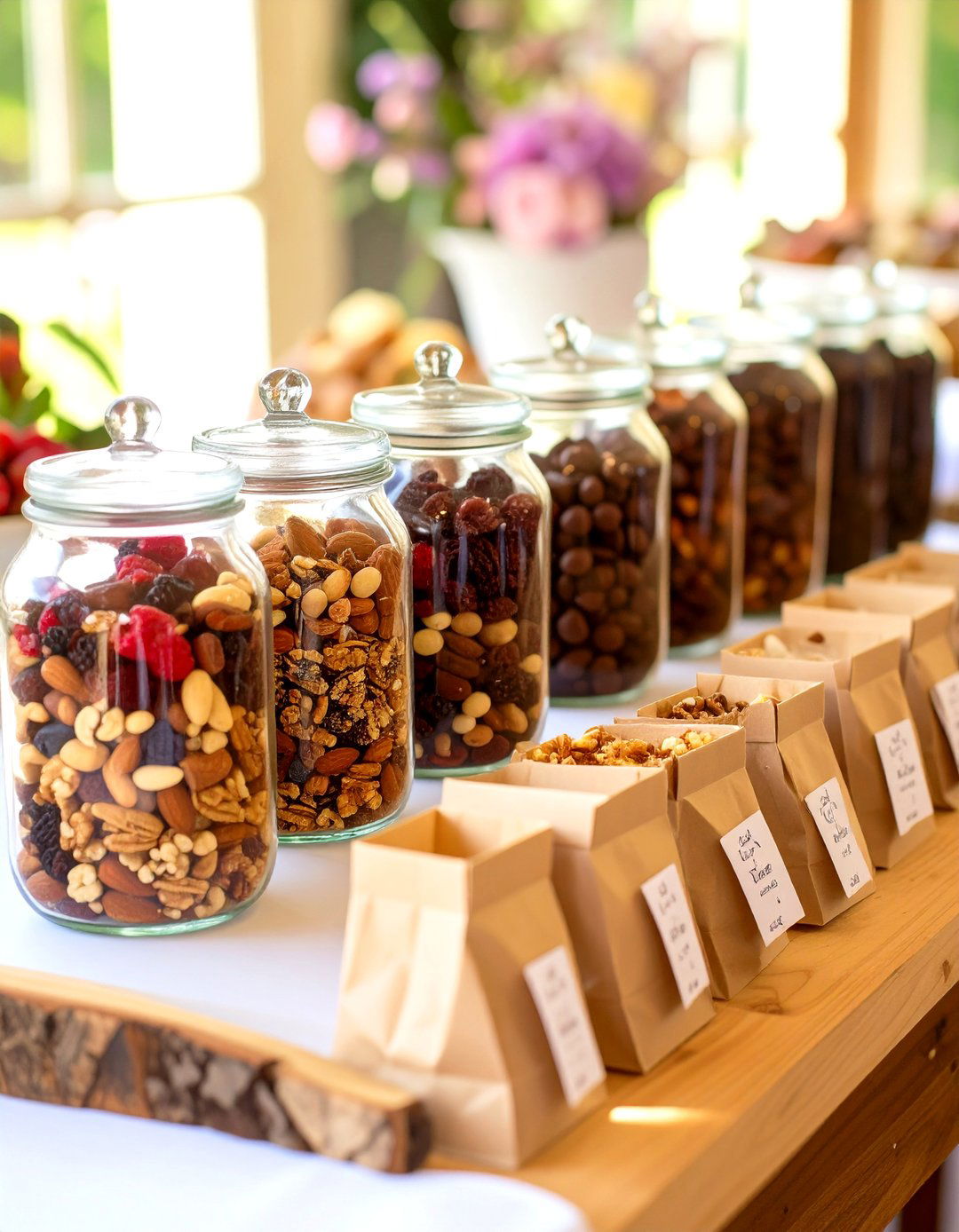 DIY Trail Mix Bar Favors - 30 baby shower favor ideas