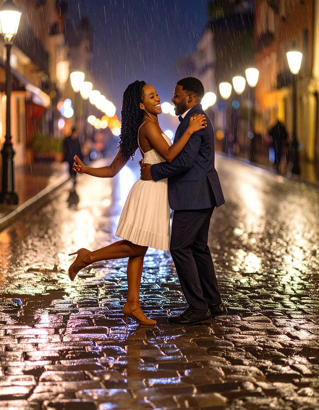 Dancing in the Rain Session - 30 outdoor engagement photo ideas