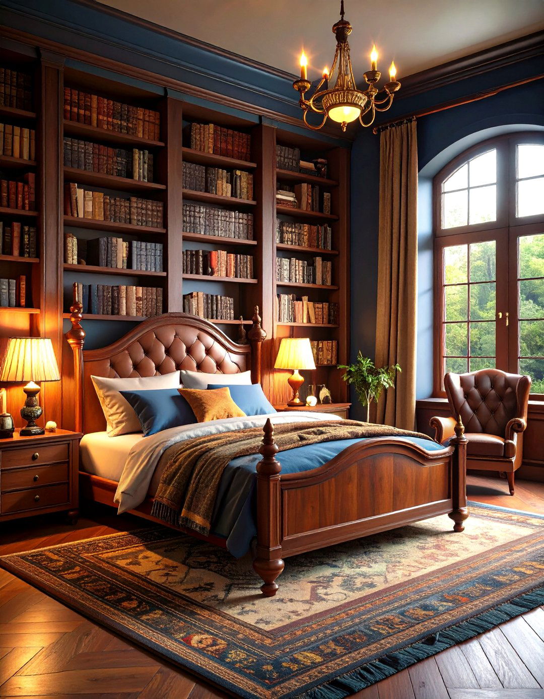Dark Academia Bedroom - 30 elegant bedroom ideas