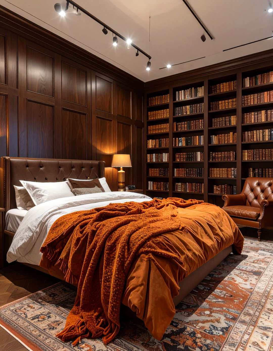 Dark Academia Burnt Orange Bedroom - 30 burnt orange bedroom ideas