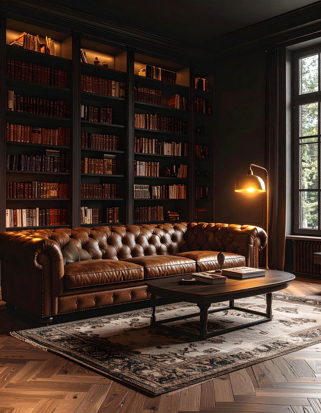 Dark Academia Living Room - 30 aesthetic living room ideas