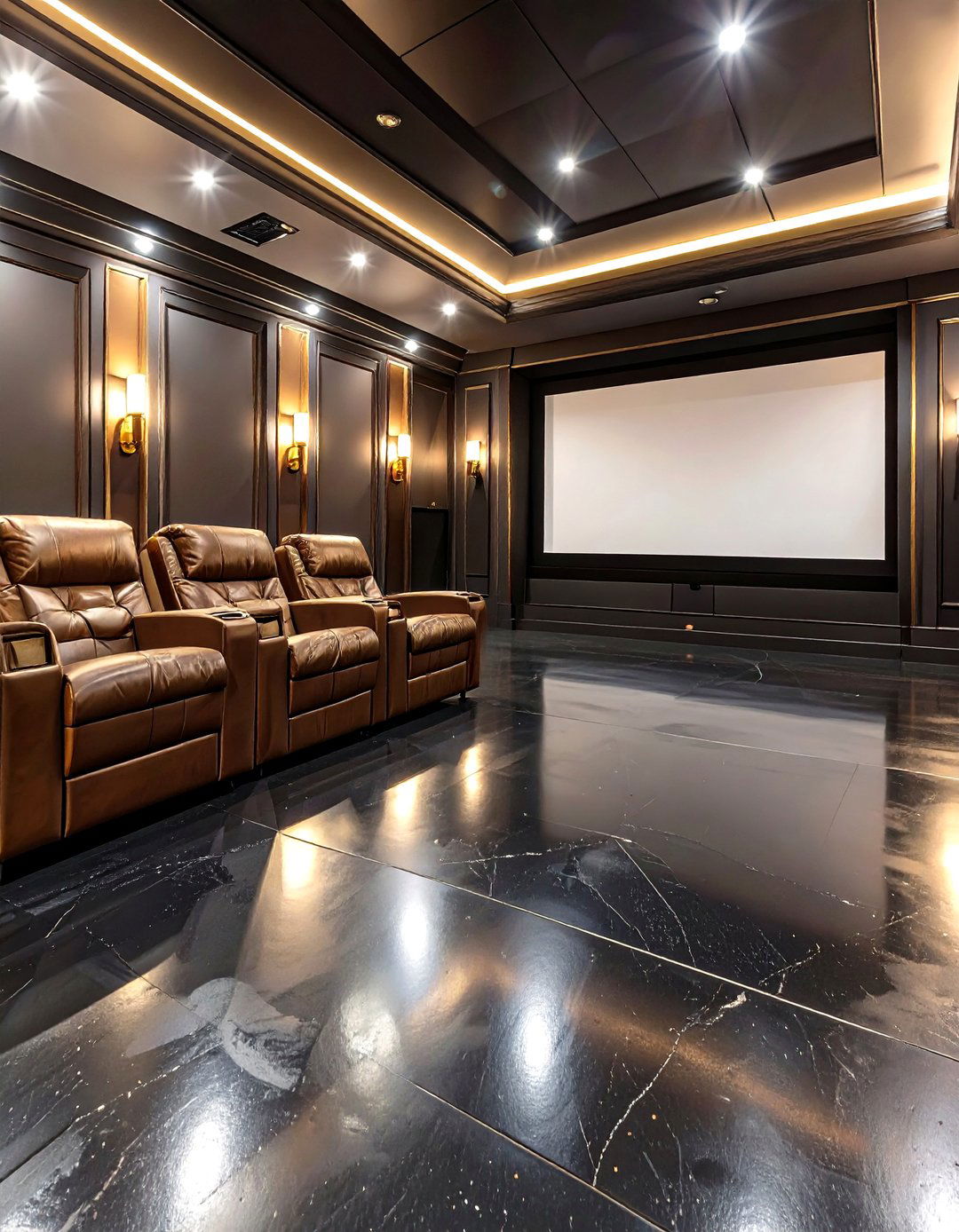 Dark Charcoal Polished Concrete - 30 concrete basement floor ideas