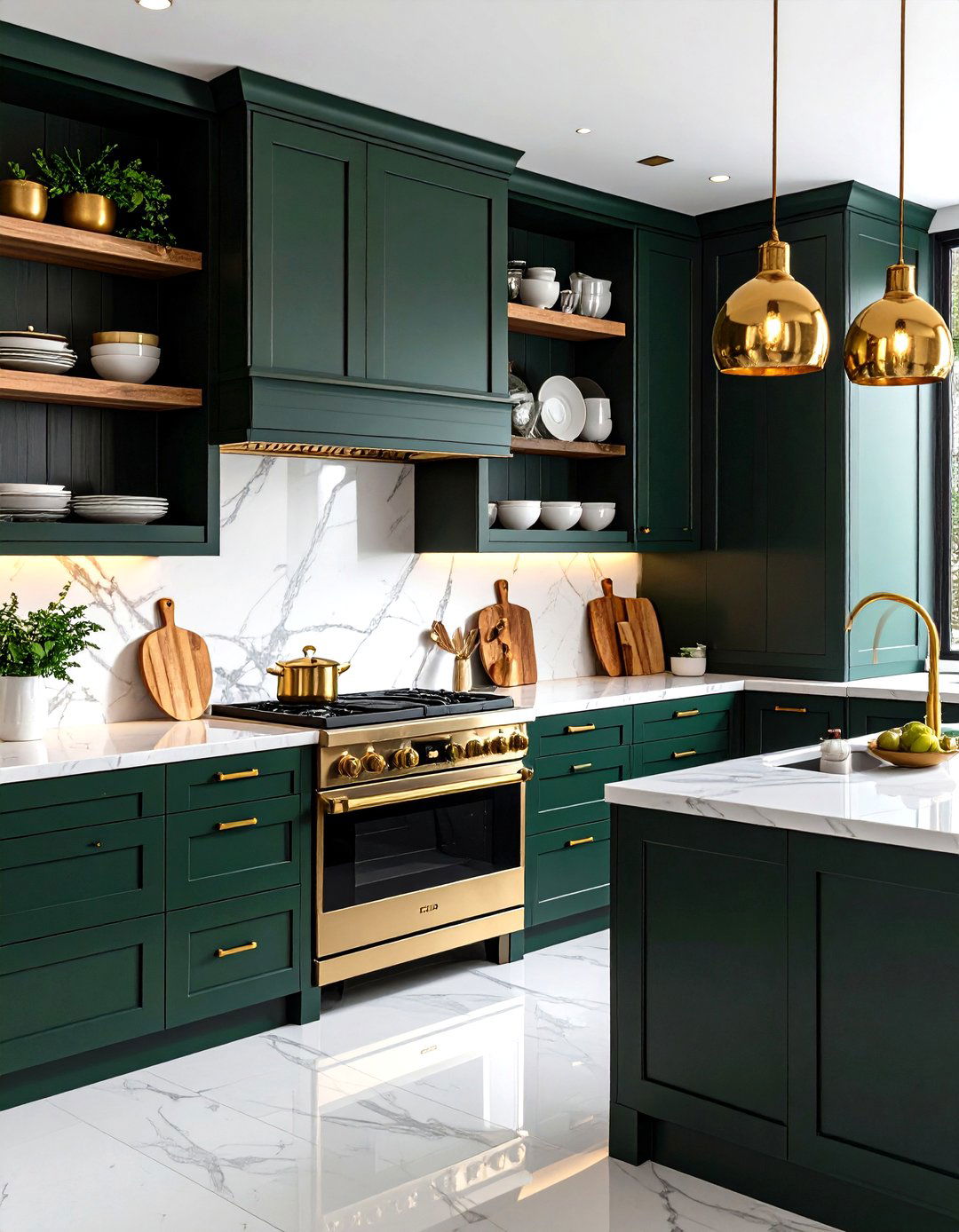 Dark Green Kitchen Cabinets - 30 kitchen cabinet trends