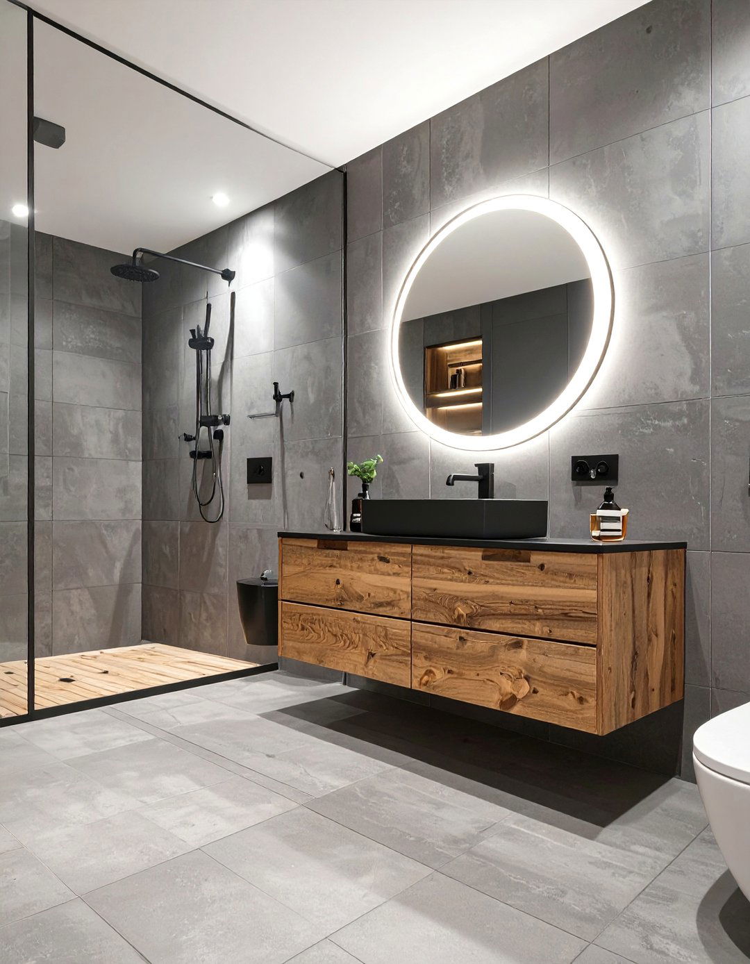 Dark Grout With White Subway Bathroom Tiles - 30 bathroom tiles design images ideas