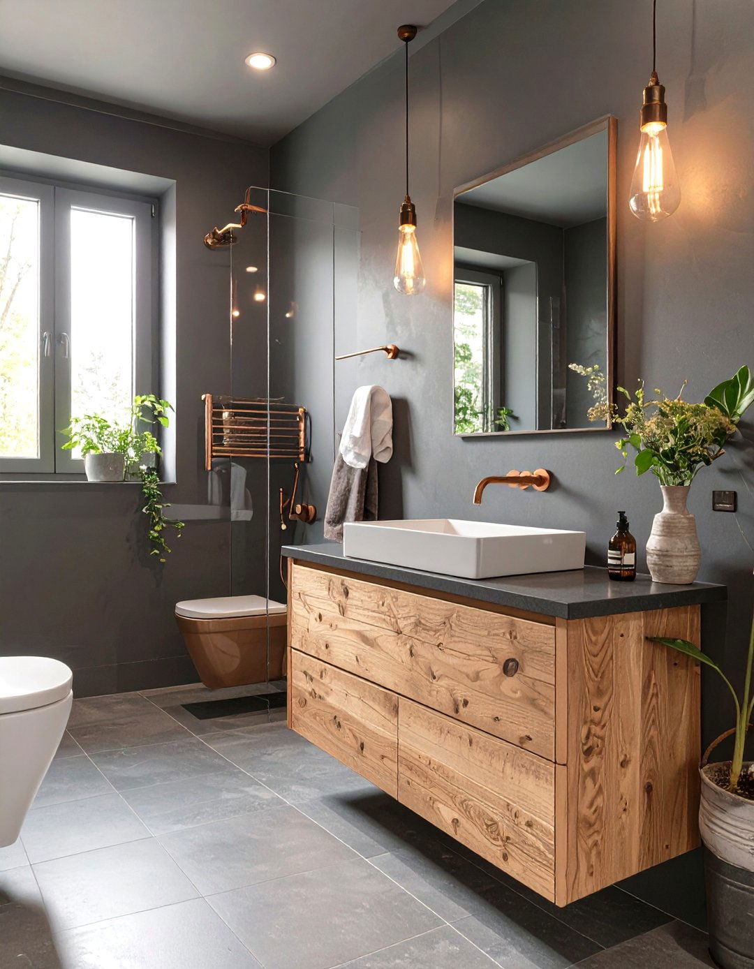Dark Neutral Bathroom - 30 neutral bathroom ideas