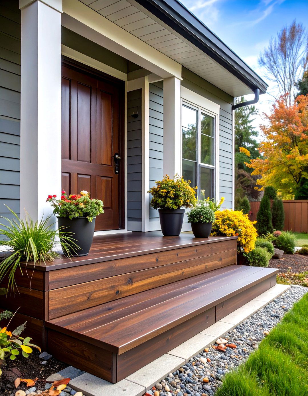 Dark Stained Wood Porch Skirting - 30 porch skirting ideas