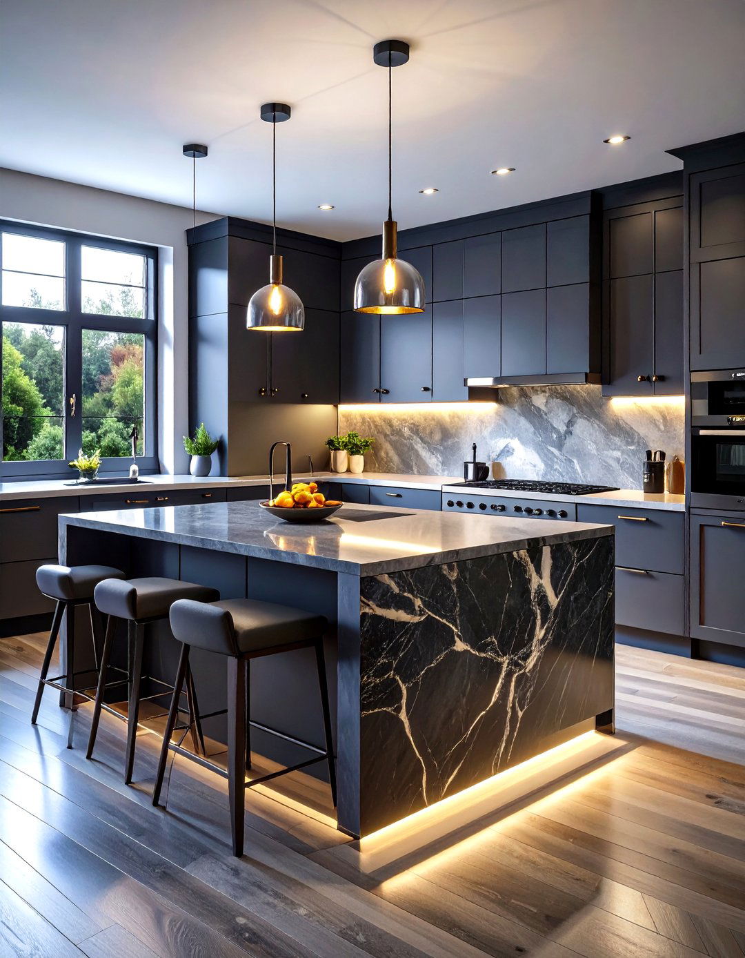 Dark and Dramatic Kitchen Interiors - 30 kitchen trends 2023 2025