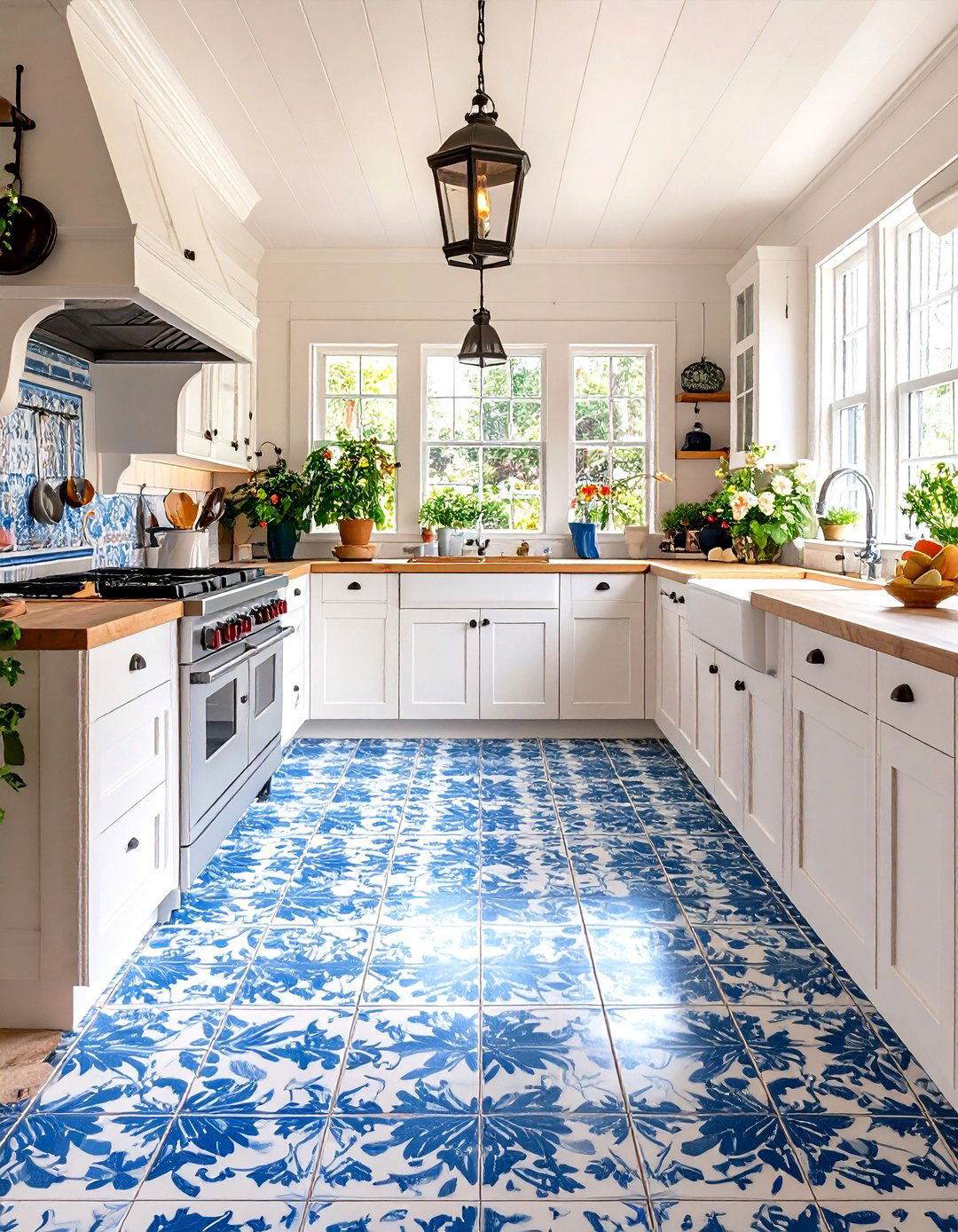 Dark and Dramatic Slate Look Tiles - 30 kitchen floor tile ideas