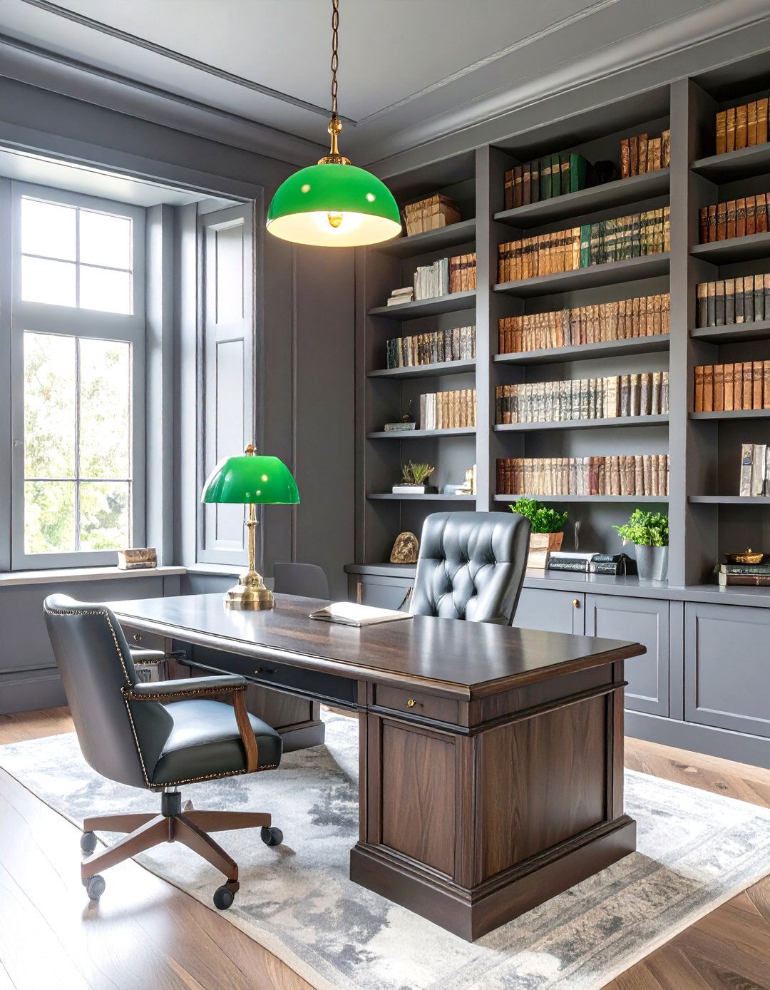 Dark and Moody Academia Office - 30 modern home office design ideas