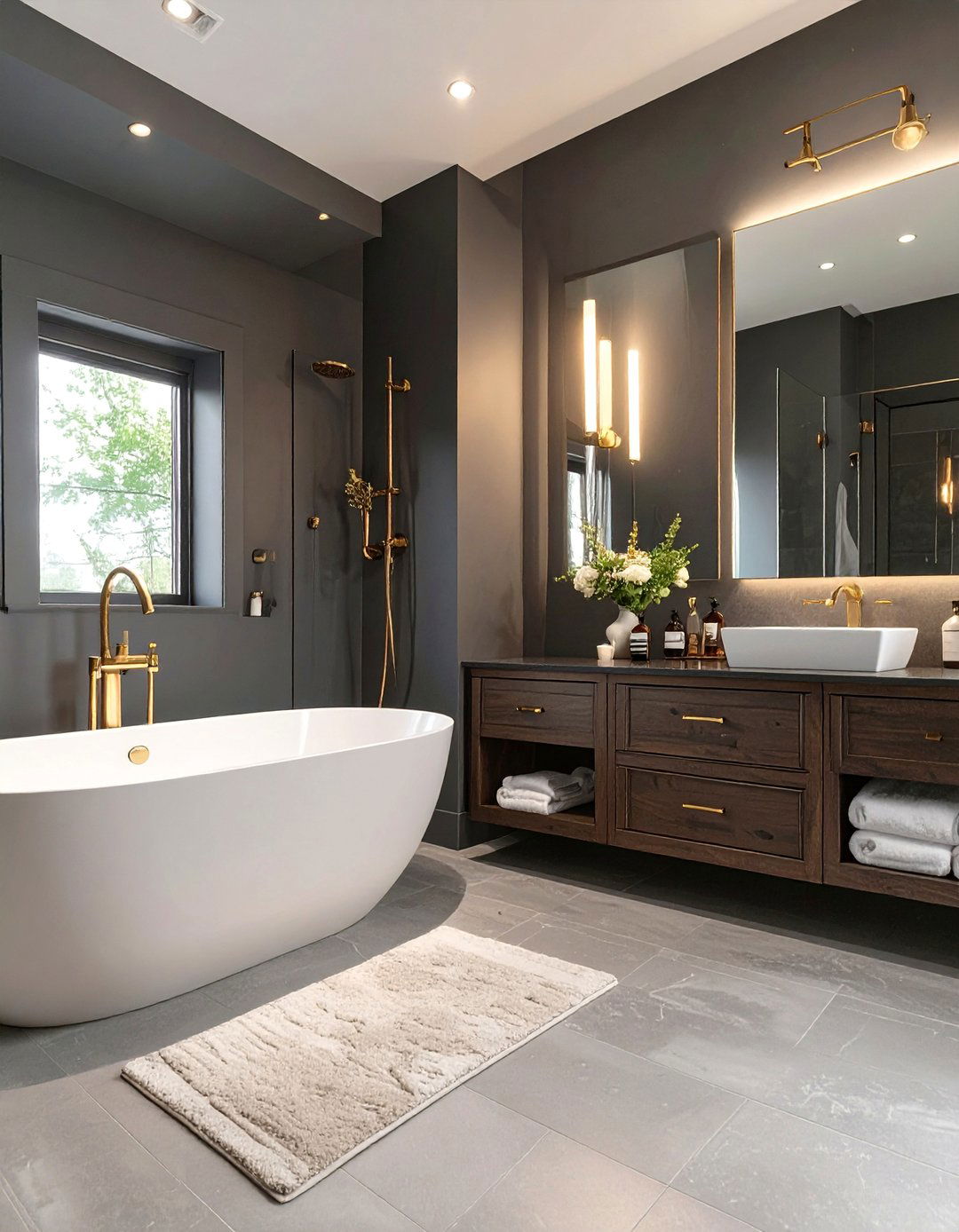 Dark and Moody Bathroom - 30 bathroom pictures ideas