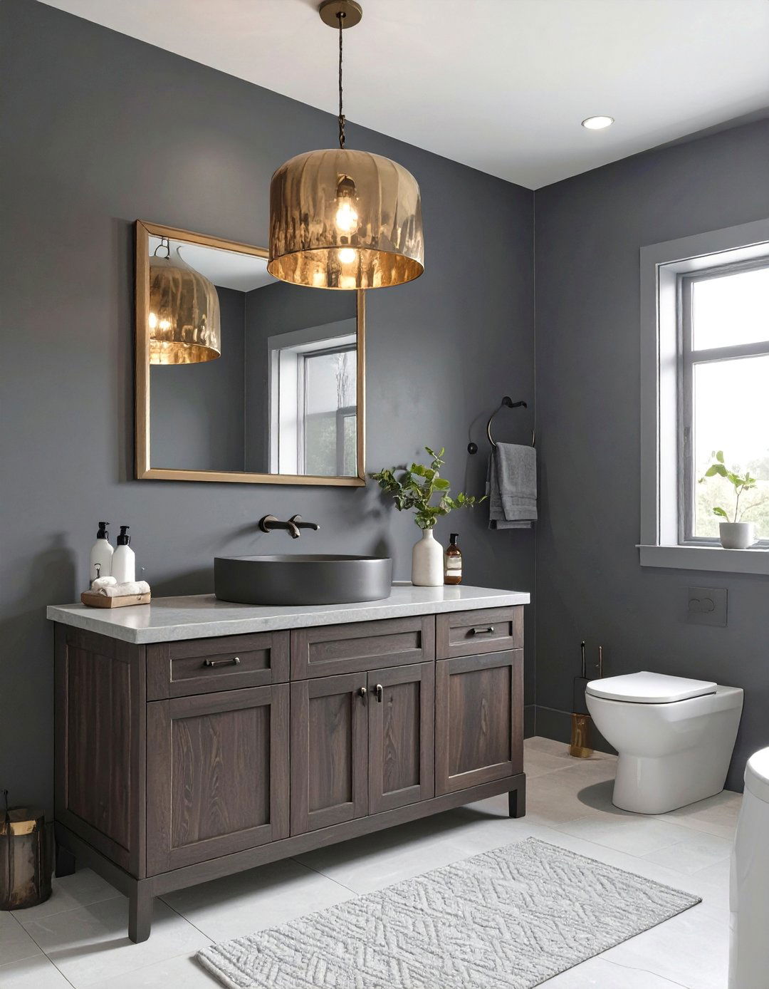 Dark and Moody Bathroom Drama - 30 bathroom interior design ideas