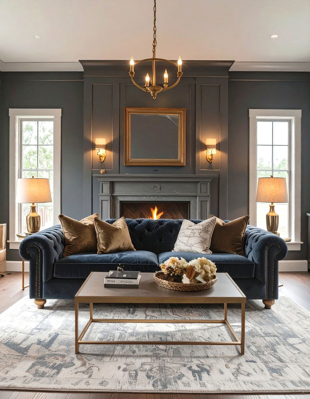 Dark and Moody Cottage Living Room - 30 cottage living room ideas