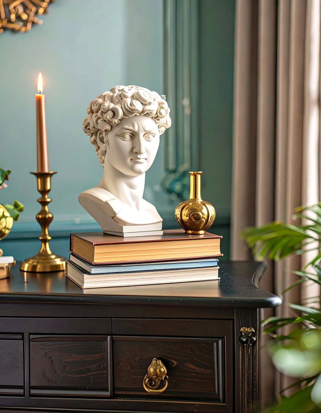 Dark and Moody Dresser Academia - 30 bedroom dresser top decor ideas