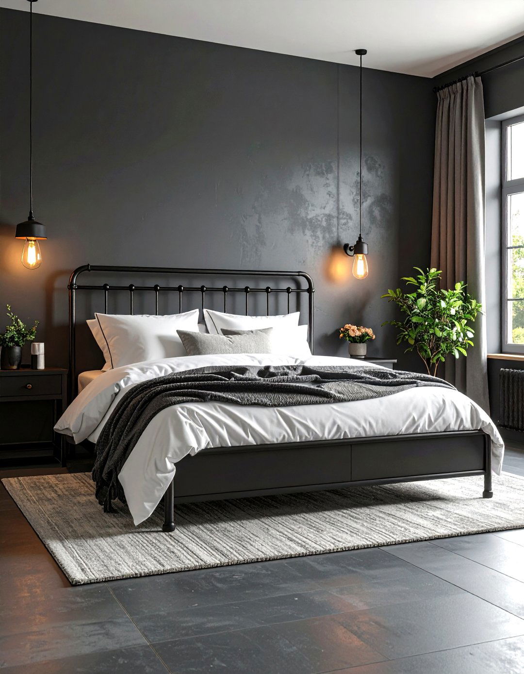 Dark and Moody Farmhouse Bedroom - 30 farmhouse bedroom decor ideas