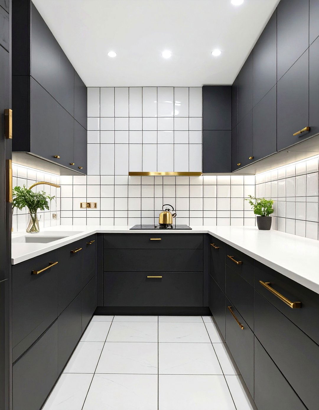 Dark and Moody Grout Contrast - 30 backsplash tile ideas